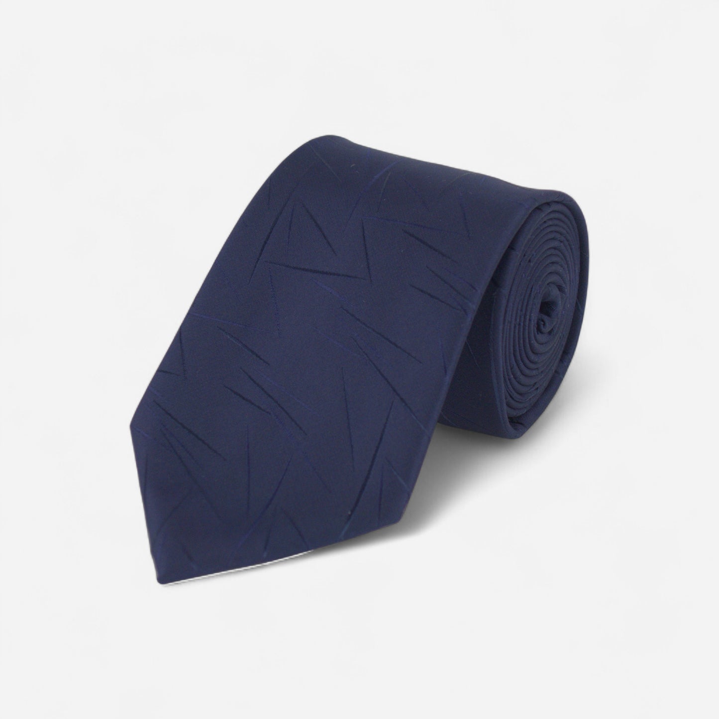 Cravate à rayures bleu marine