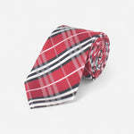 Cravate rouge à carreaux