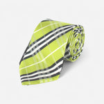 Cravate verte à carreaux