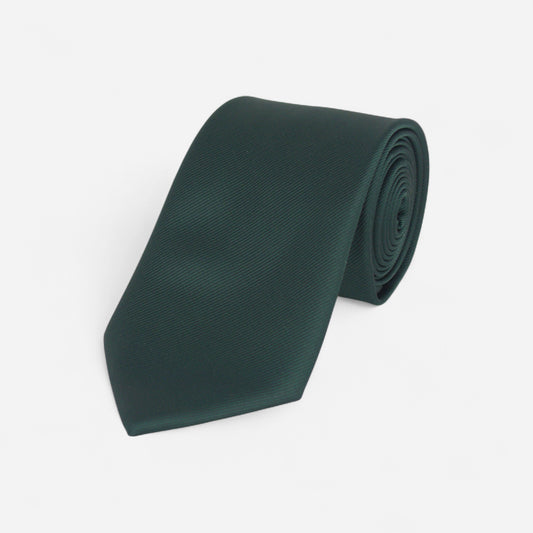Cravate vert foncé unie