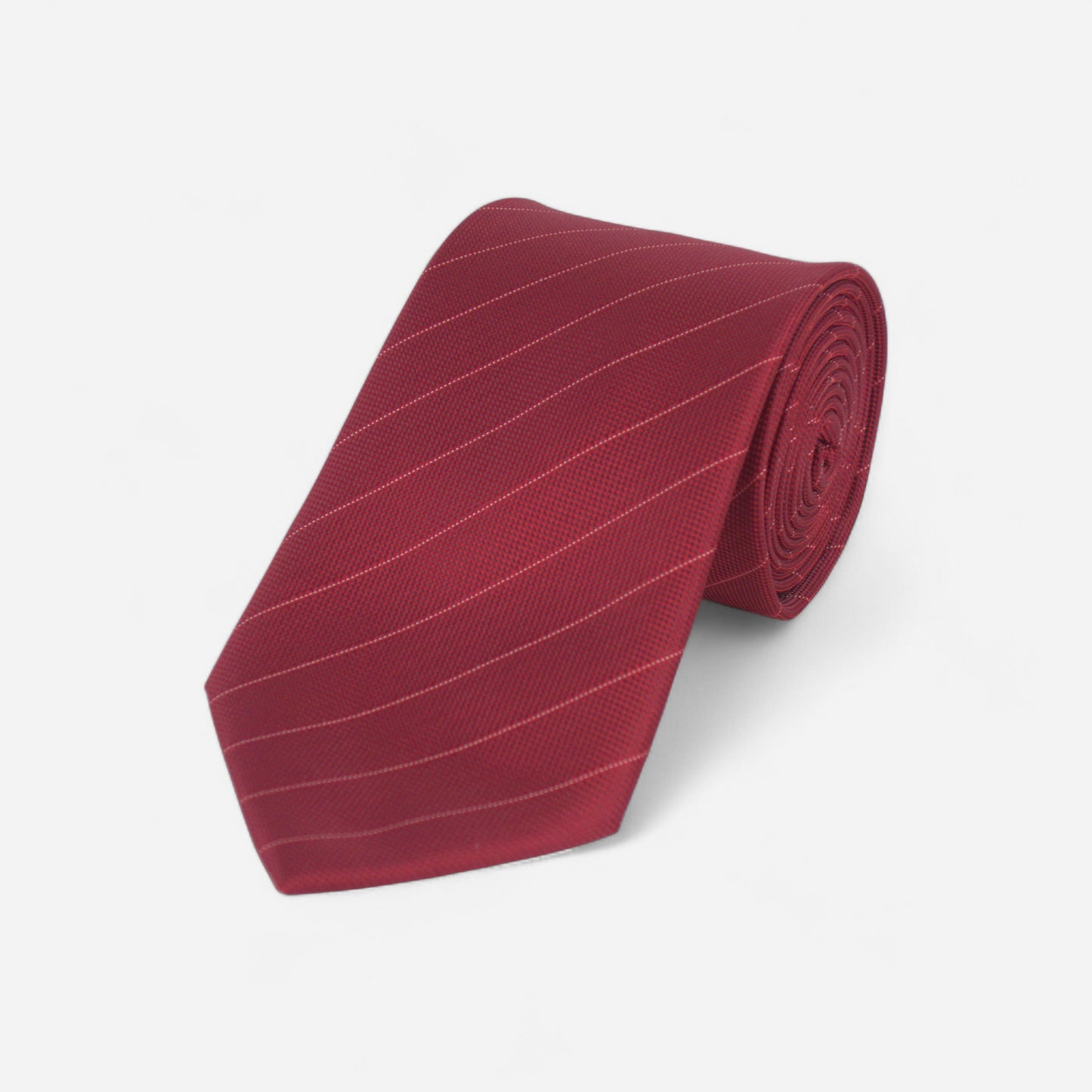 Cravate bordeaux rayée