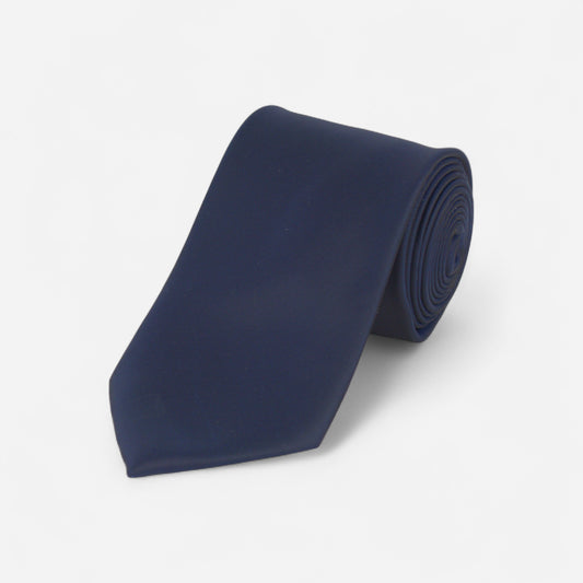 Cravate bleu marine unie