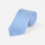 Cravate bleu cachemire