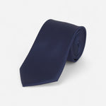 Cravate bleu marine unie