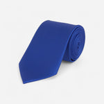 Cravate bleue unie