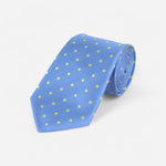 Cravate bleu à pois