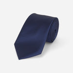 Cravate bleu marine unie
