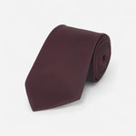 Cravate bordeaux unie